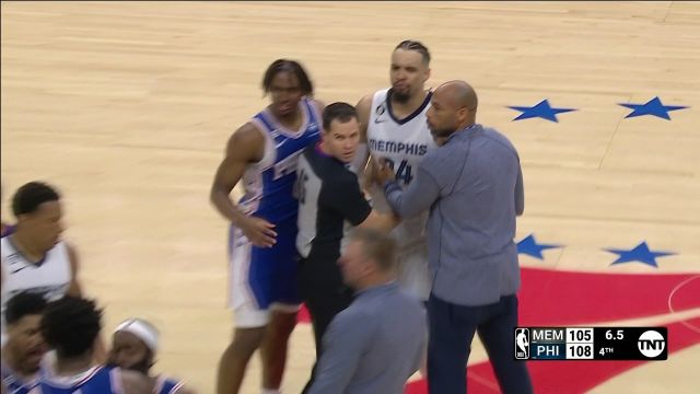 【2023年02月24日 灰熊vs76人集锦】互相问候！小贾伦和尼昂引冲突恩比德与狄龙相继加入