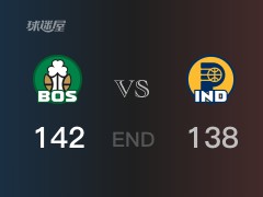 凯尔特人vs步行者战况：特纳40分难阻步行者败给凯尔特人