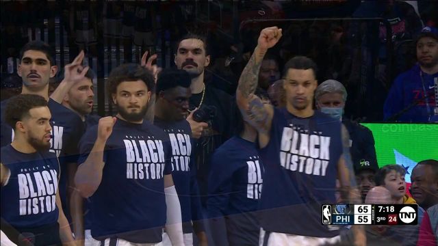 【2023年02月24日 灰熊vs76人集锦】小腿一蹬谁也不爱！莫兰特抢断暴扣一条龙