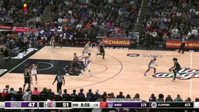 【2023年02月25日 国王vs快船集锦】来而不往非礼也！普拉姆利与萨博尼斯互送虐筐好戏