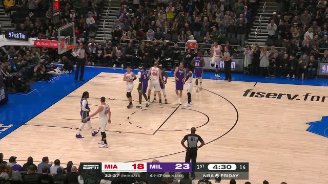 【2023年02月25日】热火vs雄鹿第1节英文原声回放