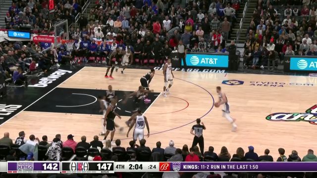 【2023年02月25日 国王vs快船集锦】乱战高手小狐狸！福克斯一攻一传续上悬念