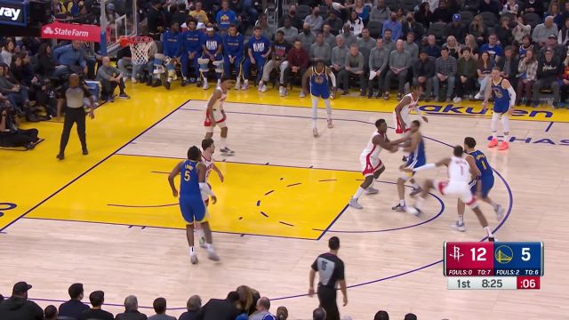 【2023年02月25日 火箭vs勇士集锦】技巧天赋完美运用！库明加无视防守后仰跳投压哨命中