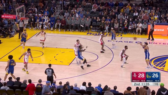 【2023年02月25日 火箭vs勇士集锦】亮出绝活！克莱外线无解三分精准制导