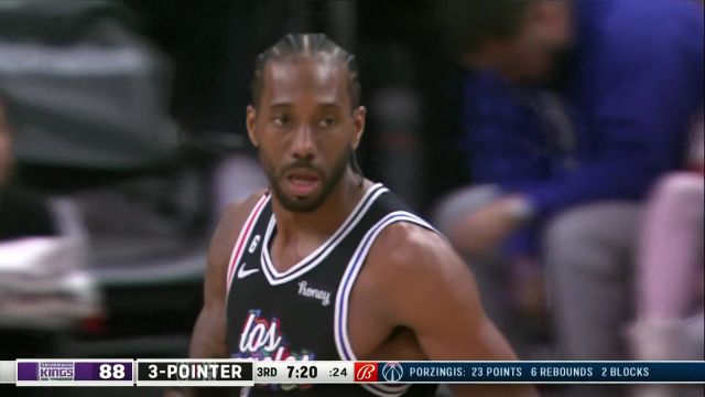 【2023年02月25日 国王vs快船集锦】终结者已上线！伦纳德强解三分准压哨命中