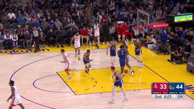 【2023年02月25日 火箭vs勇士集锦】身体天赋肉眼可见！史密斯横冲直撞突破重扣一气呵成