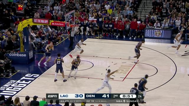 【2023年02月27日 快船vs掘金集锦】神仙打架！穆雷超远三分颜射防守鲍威尔金鸡独立反击得手