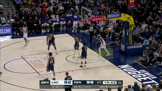 【2023年02月27日 快船vs掘金集锦】串联攻防！普拉姆利鬼手妙传+死亡封盖制霸全场