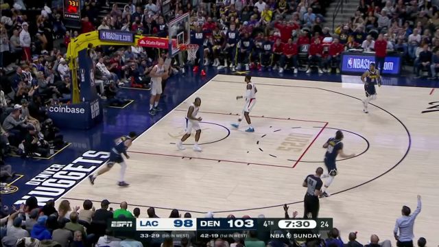 【2023年02月27日 快船vs掘金集锦】技高一筹！穆雷无视防守滞空上篮稳稳打进