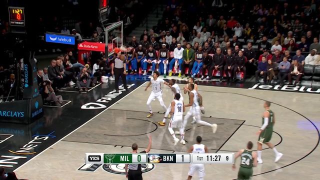 【2023年03月01日 雄鹿vs篮网集锦】你有来言我有去语！康诺顿与丁威迪开局手就热对射三分