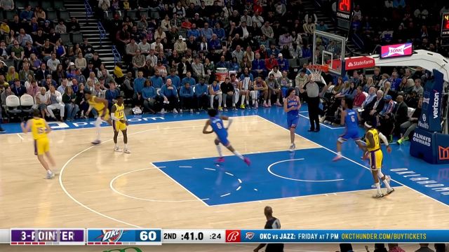 【2023年03月02日 湖人vs雷霆集锦】施罗德外线三分命中 里夫斯穿针引线助飞范德比尔特