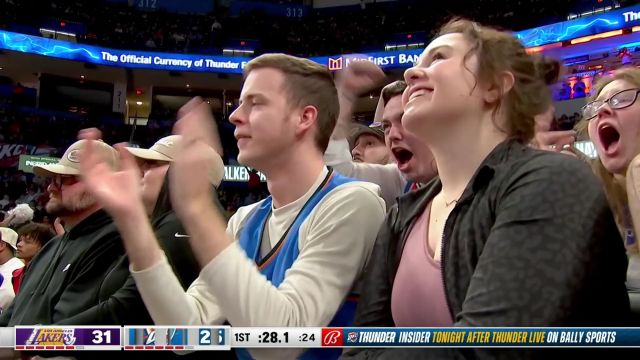 【2023年03月02日 湖人vs雷霆集锦】干拔甩狙无视防守 沃特斯三分开火精准命中