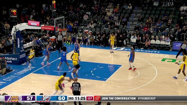 【2023年03月02日 湖人vs雷霆集锦】强势启动甩开防守 施罗德灵蛇出洞撕裂防线