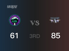 CBA常规赛：三节数据，北京以85-61领先山东，方硕18分4篮板6助攻