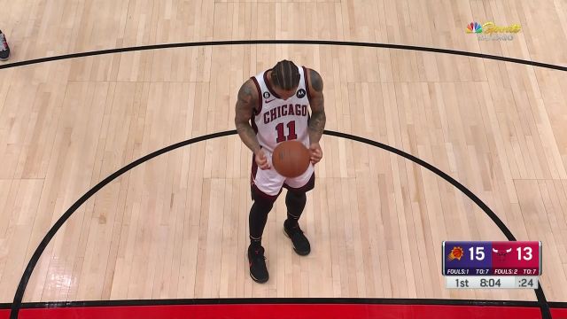 【2023年03月04日 太阳vs公牛集锦】太阳vs公牛第1节英文原声回放