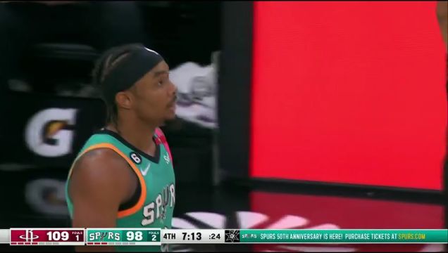 【2023年03月05日】火箭vs马刺第4节英文原声回放