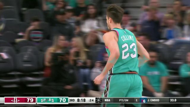 【2023年03月05日 火箭vs马刺集锦】琼斯突破分球 科林斯外弹接球三分一发入魂