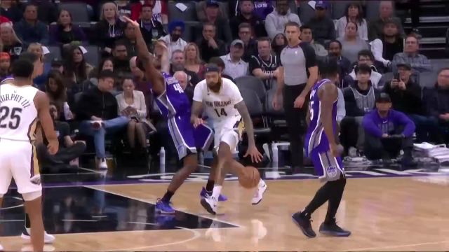 【2023年03月07日 鹈鹕vs国王集锦】英格拉姆内线出手 转身上篮轻松写意