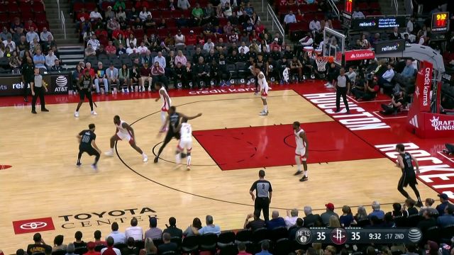 【2023年03月08日 篮网vs火箭集锦】小库里绚烂脚步 后仰跳投稳稳命中