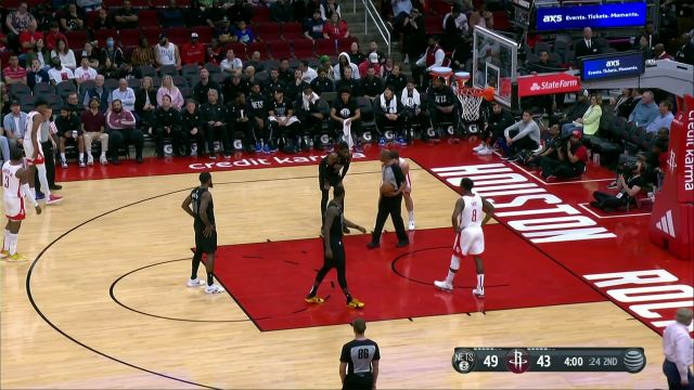 【2023年03月08日】篮网vs火箭第2节英文原声回放