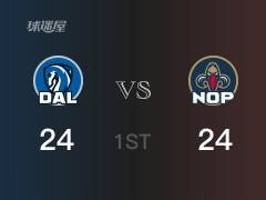 NBA常规赛：鹈鹕以24-24战平独行侠，结束首节