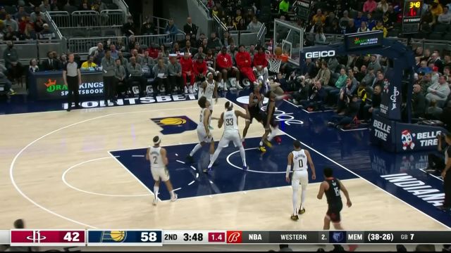 【2023年03月10日 火箭vs步行者集锦】如入无人之境！杰伦-格林突破上篮一气呵成