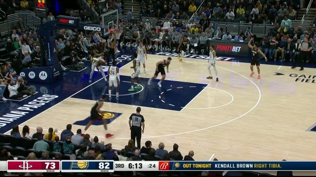 【2023年03月10日 火箭vs步行者集锦】制造出了完美机会 申京连线小肯扬-马丁空接暴扣