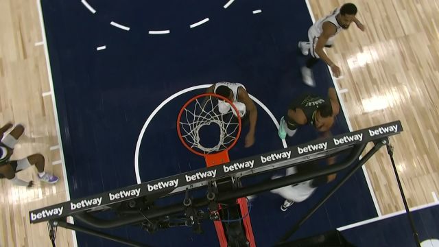 【2023年03月11日 篮网vs森林狼集锦】一抬手就摸得到天！麦克丹尼尔斯平地惊雷暴扣虐筐