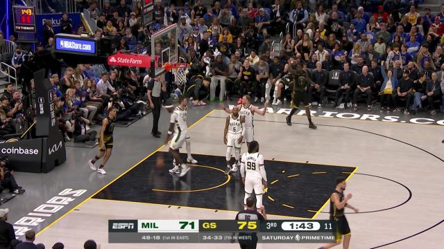 【2023年03月12日】雄鹿vs勇士中文解说全场回放