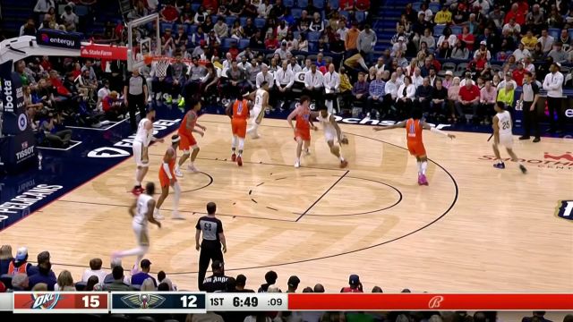 【2023年03月12日 雷霆vs鹈鹕集锦】熟悉的一幕再次发生！亚历山大半路截胡疾驰上篮一条龙