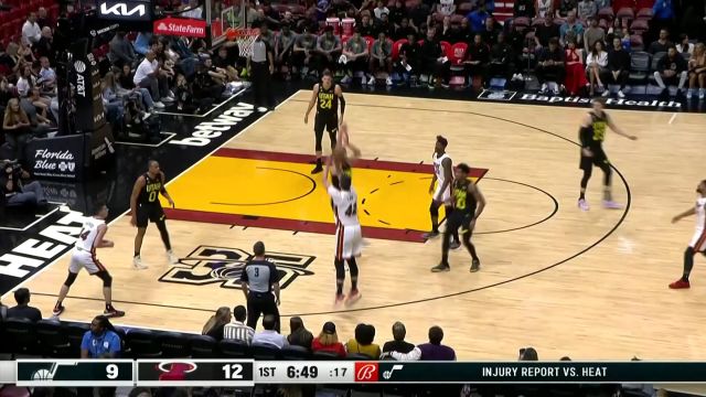 【2023年03月14日 爵士vs热火集锦】高射炮已落位！乐福接球三分一气呵成