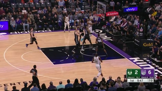 【2023年03月14日 雄鹿vs国王集锦】跑起来之后即追不上也防不住 字母哥全场奔袭上篮得手