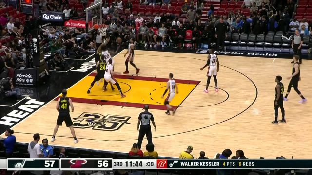 【2023年03月14日 爵士vs热火集锦】巴特勒防守密不透风送封盖 乐福追身三分稳稳落袋