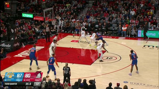 【2023年03月15日 尼克斯vs开拓者集锦】风水轮流转！兰德尔攻防结合突破上篮稳稳打进