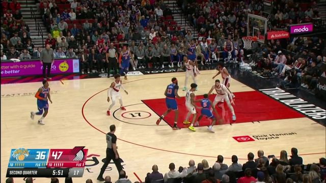 【2023年03月15日 尼克斯vs开拓者集锦】急需有人站出来！奎克利肩挑大梁空位三分+漂移中距离稳稳打进