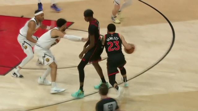 【2023年03月15日 掘金vs猛龙集锦】进攻行云流水！范弗利特见缝插针突破上篮一气呵成