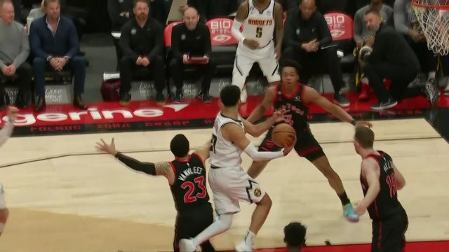 【2023年03月15日 掘金vs猛龙集锦】深得约老师真传！穆雷晃过防守不看人回传助攻戈登强硬上篮