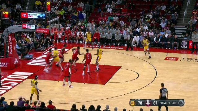 【2023年03月16日 湖人vs火箭集锦】终于等到你！八村垒空位出手命中本场首记三分