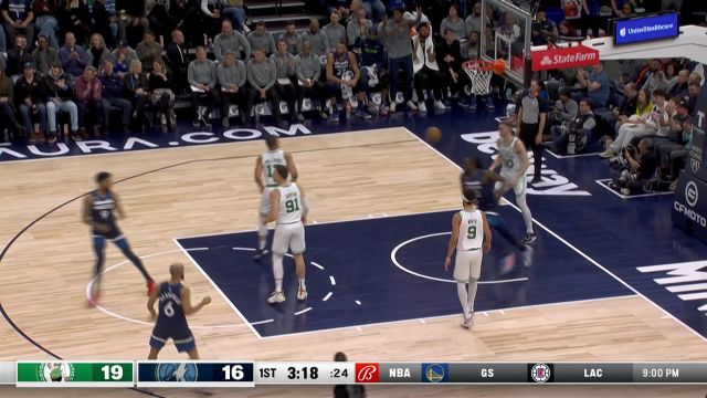 【2023年03月16日 凯尔特人vs森林狼集锦】弹道无需修正 爱德华兹弧顶三分穿云手起刀落