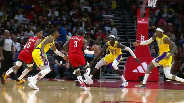 【2023年03月16日 湖人vs火箭集锦】虎父无犬子！小马丁单臂炸扣锁定十佳球