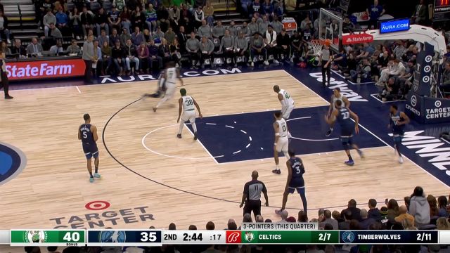 【2023年03月16日 凯尔特人vs森林狼集锦】状元到底比探花强 爱德华兹生吃布朗急停中投稳稳命中