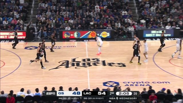 【2023年03月16日】勇士vs快船第2节英文原声回放