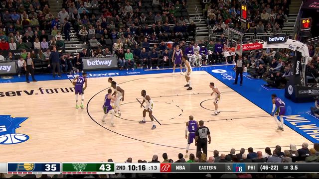 【2023年03月17日】步行者vs雄鹿第2节中文解说回放