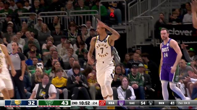 【2023年03月17日 步行者vs雄鹿集锦】无所谓我会出手 希尔两记三分洞穿外线