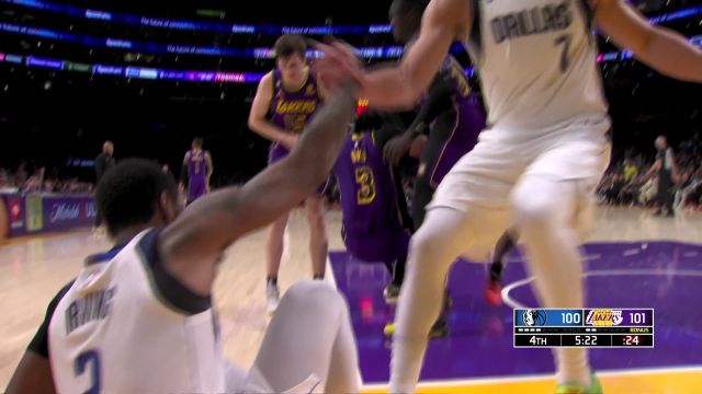 【2023年03月18日 独行侠vs湖人集锦】想跟我比高度吗！浓眉长臂遮天大帽欧文