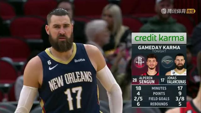 【2023年03月20日】 NBA常规赛：鹈鹕vs火箭第3节英文解说回放