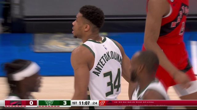 【2023年03月20日】NBA常规赛：猛龙vs雄鹿第1节中文解说回放