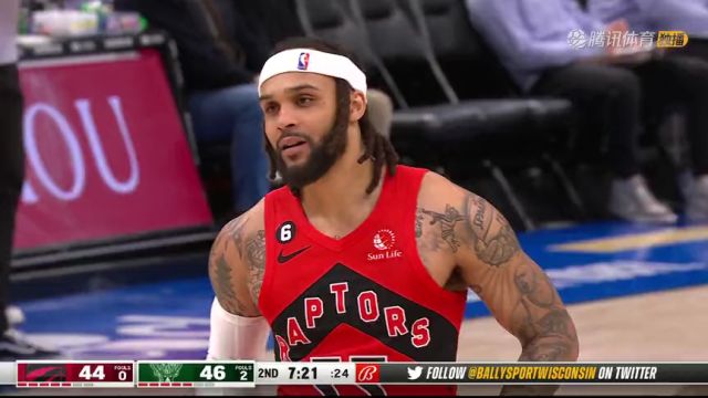 【2023年03月20日】NBA常规赛：猛龙vs雄鹿第2节英文解说回放