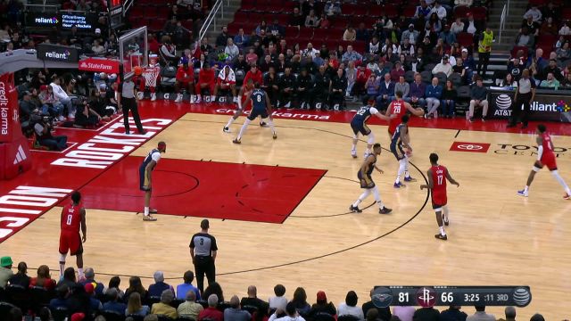 【2023年03月20日 鹈鹕vs火箭集锦】鹈鹕117-107火箭 鹈鹕首发五人得分上双击退火箭