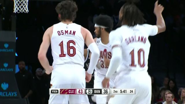 【2023年03月22日 骑士vs篮网集锦】轻描淡写击地妙传!艾伦心领神会篮下吃饼